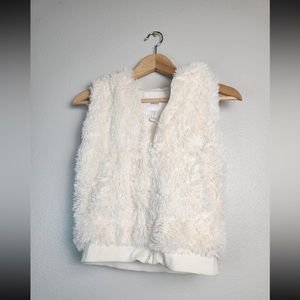 Forever 21 Girls Faux Fur Teddy Bear Vest